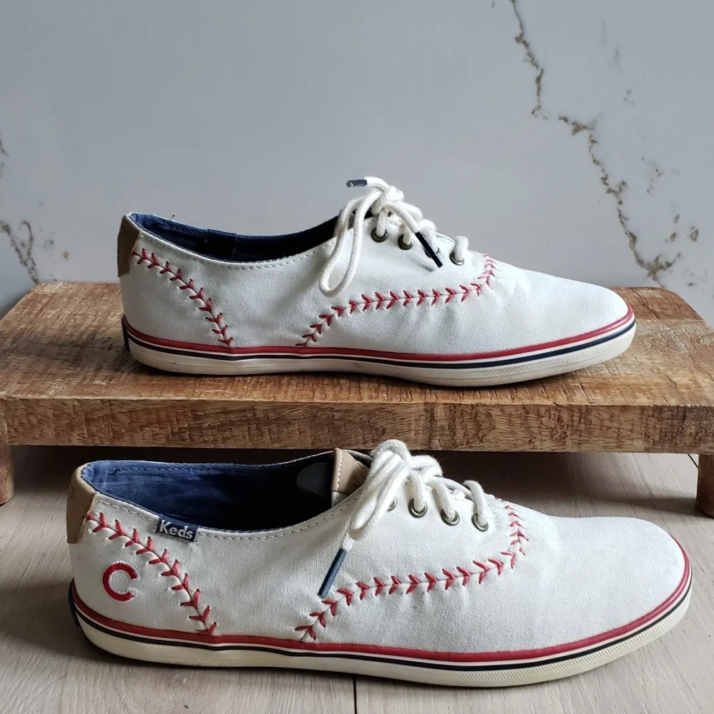 Keds Sneakers MLB Chicago Cubs Womens 7.5M Baseball Low Top WF55525M Shoes